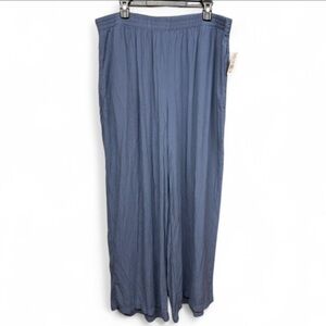 Dip Women's Plus Size Wide Leg Culotte
Pants - Blue (2X)